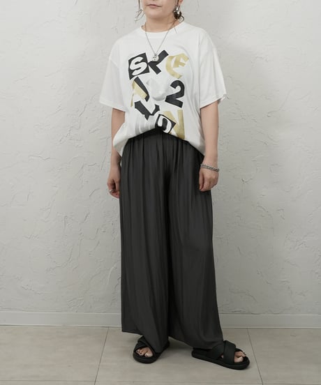 Randam foil print logo t  ラスト1点！