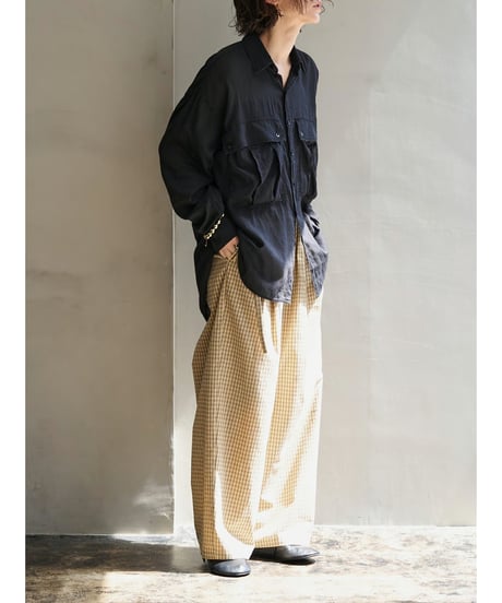 Sheer denim big shirt【ラスト2点】