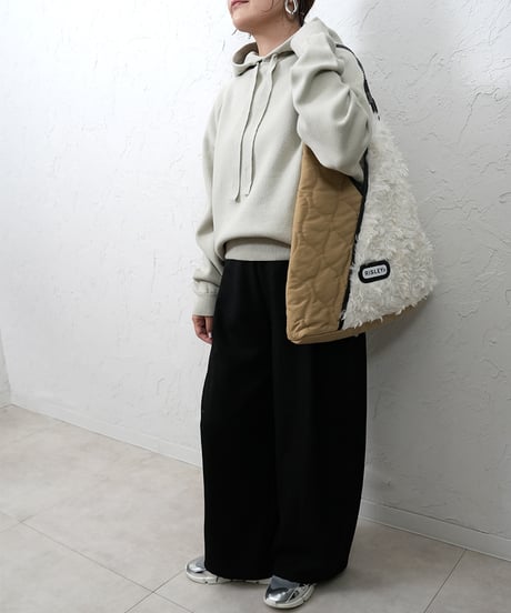 【Risley×outdoor】quilting fur triangle bag M ラスト2点！