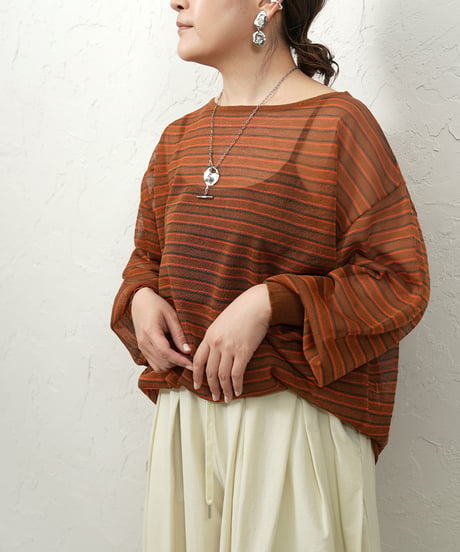 Sheer border knit【残り僅か！】