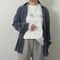 Sheer flocky stripe shirt 残り僅か！