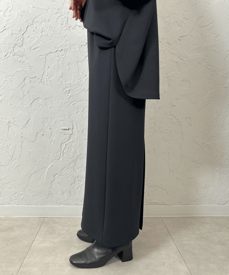 double knit long skirt