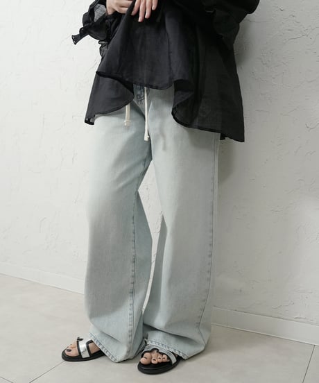 Liren別注size　再再販！ご予約　Draw string loose denim