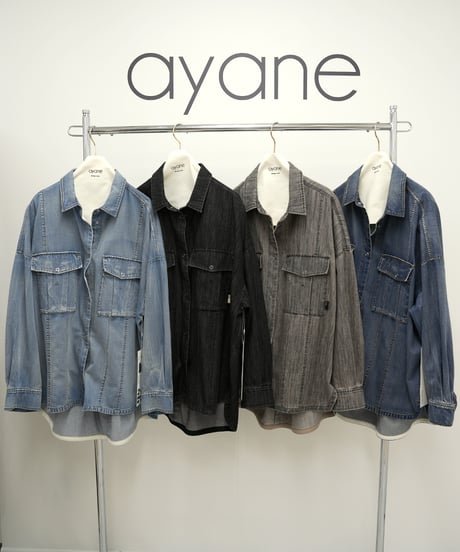 【ayene】　ご予約  ダンガリーシャツ