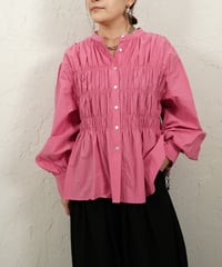 Cotton shirring blouse【ラスト1点】