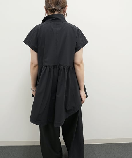 Stretch  nylon　ZIP vest　【ラスト2点】