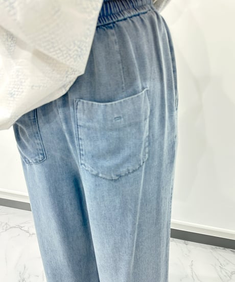 【ayane】ご予約  テンセルデニムワイドパンツ