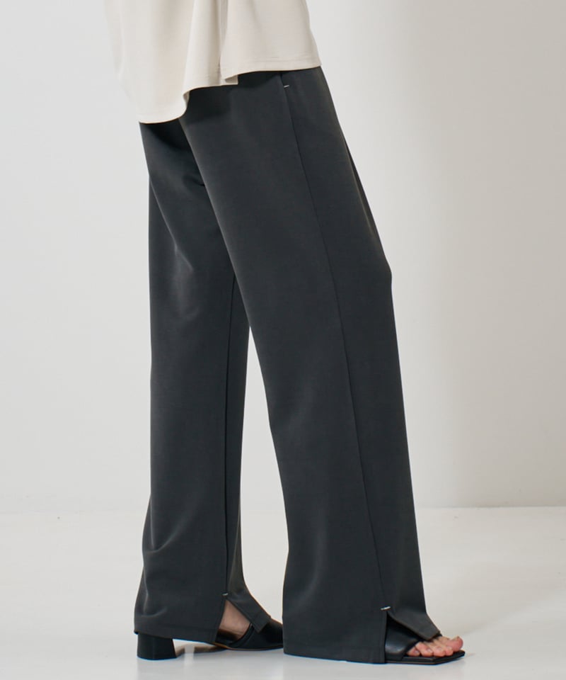 YENN】 ご予約 SIDE SLIT SLACKS | select shop Liren