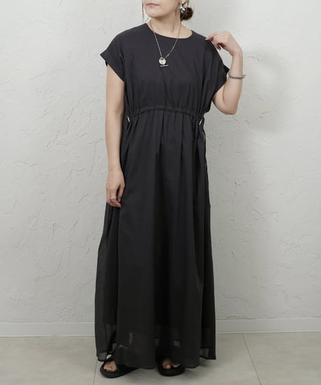 Cotton waist drost dress