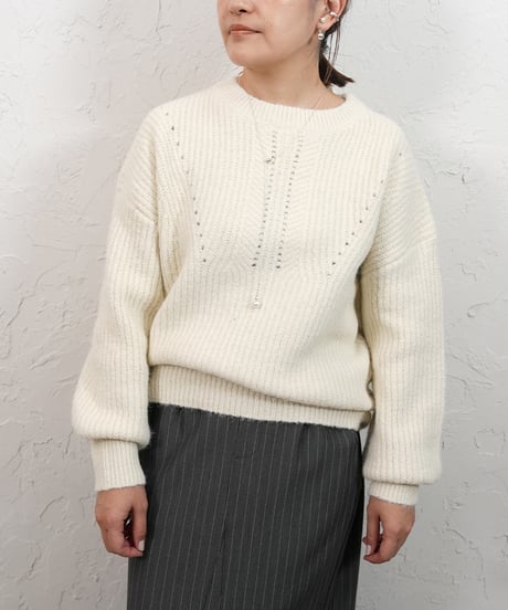 Wool knit【Whiteラスト2点】