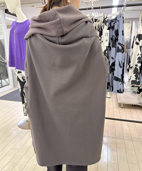 裏起毛ガウンコート