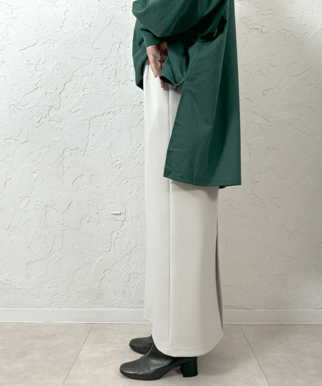 double knit long skirt