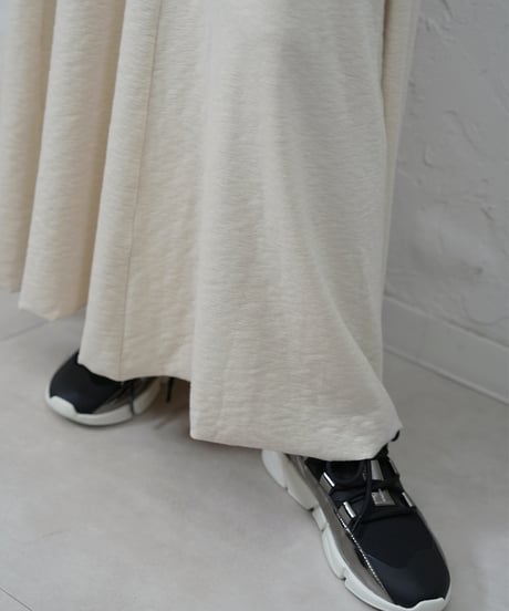 SLUB FLARE DRESS