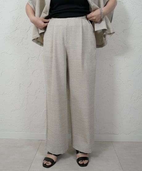 Tuck straight　wide Pants【charcoalラスト1.2点】