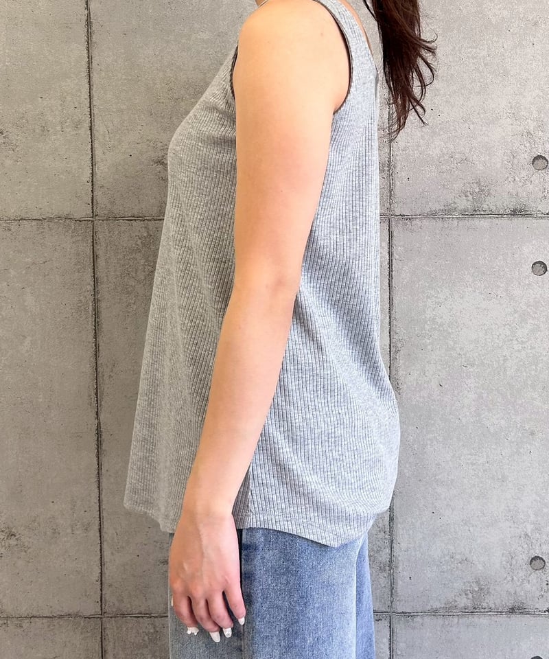 ROSIEE】 ご予約 2wayリブタンクトップ | select shop Liren