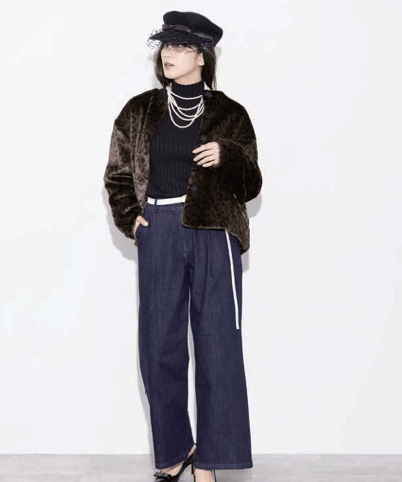 新品【MARGAUX 2025 PRE FALL】 ワンウォッシュデニムパンツ 予約商品！2025winterONE WASH センター加工デニムパンツ