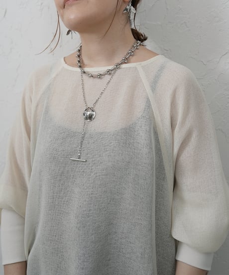 Raglan sleeve loose tops【blackラスト1点】