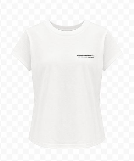 【MAISON MAVERICK】　ご予約  Back Ribbon Lace Panel T-Shirt
