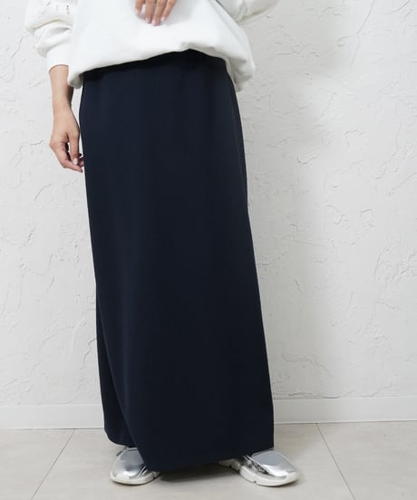 Stretch georgette back flare skirt ラスト1点