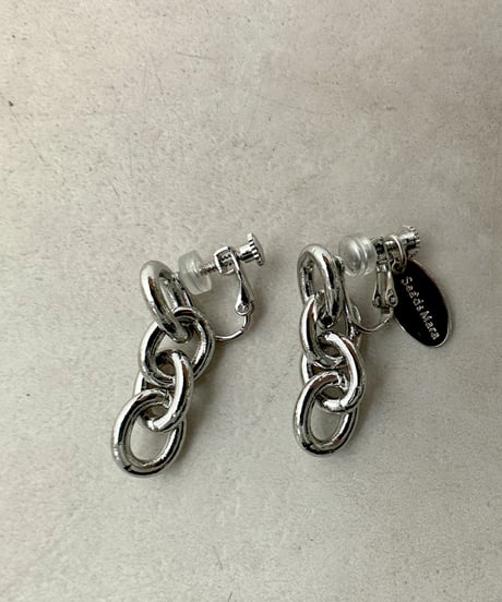 【Sea'ds mara】　 Oval chain earring