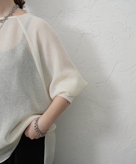 Raglan sleeve loose tops【blackラスト1点】