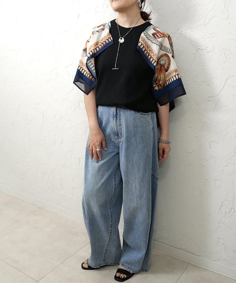 Scarf sleeve pullover【追加！ラスト1点】