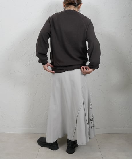 Cotton cashmere knit【brownラスト1点】