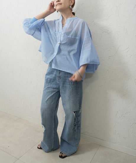 Soft rib short shirt ラスト１点！