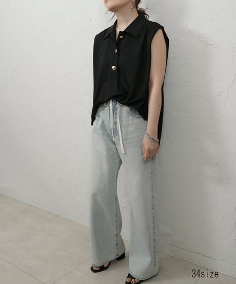 Liren別注size　再再販！ご予約　Draw string loose denim