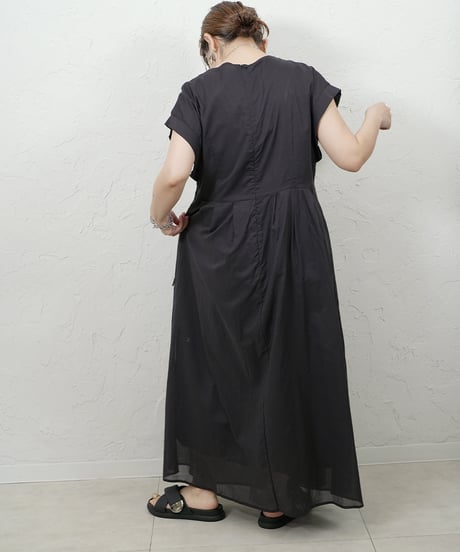 Cotton waist drost dress