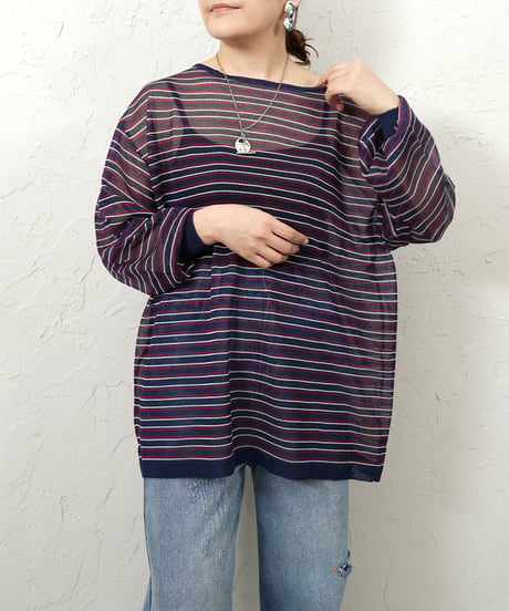 Sheer border knit【残り僅か！】