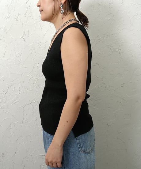 Glitter　2way knit tank