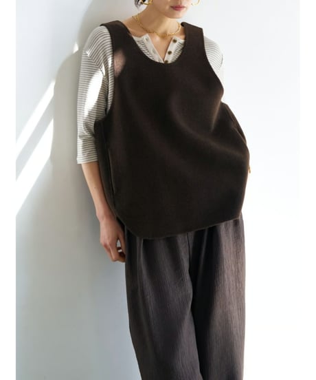 【YENN】　ご予約  W FACE OVER VEST