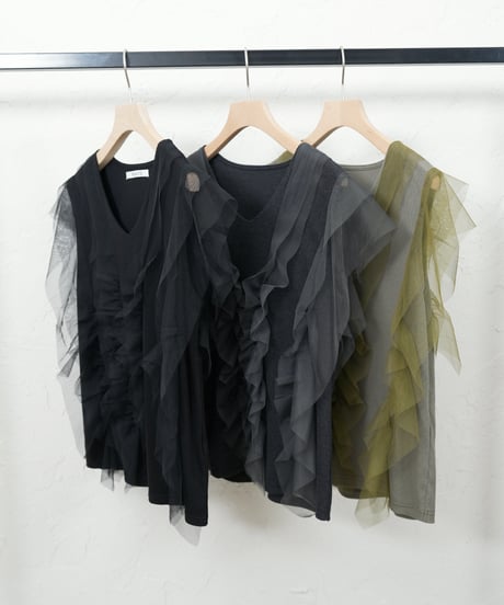 【Liren限定追加】再販！Tull rib tops ラスト2点