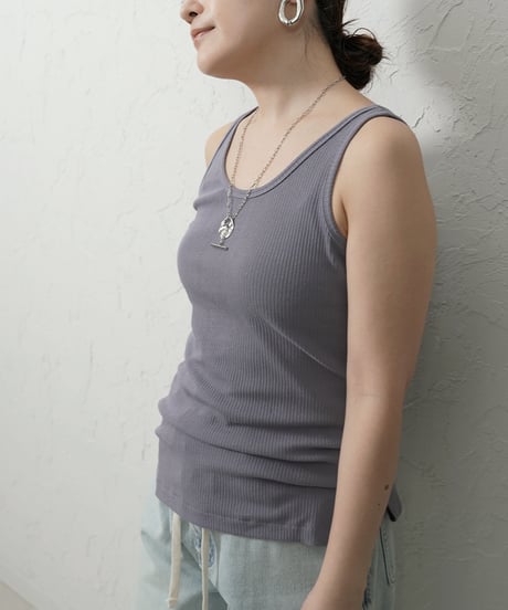 Stylish　rib tanktop【ラスト1点】