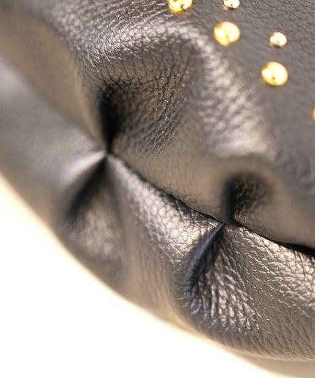【MARLON】　  DOLLARO　studs leather　tote　bag 6103