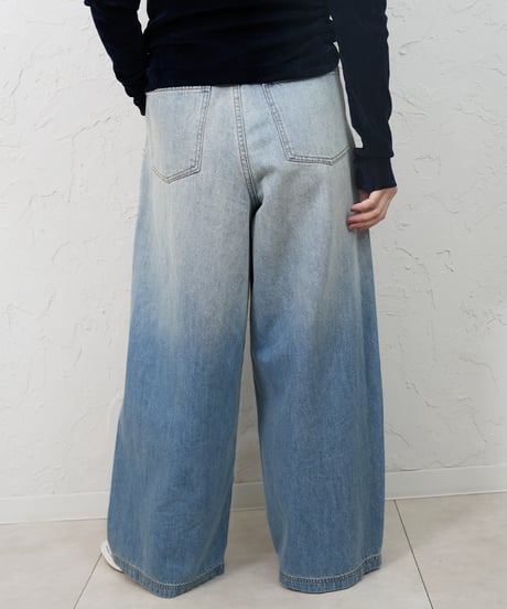 【CYAN TOKYO×Liren別注size】 Gradation Wide Denim Pants