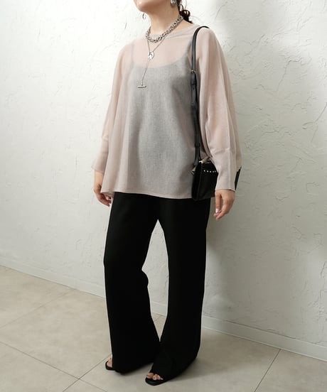 Sheer dolman knit