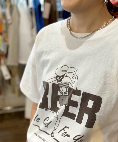 【LE MELANGE】　ご予約  JHANKSONコラボTee  BEER GIRL