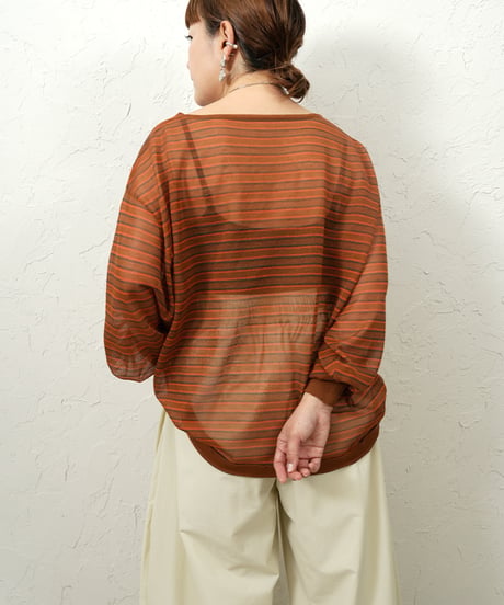Sheer border knit【残り僅か！】