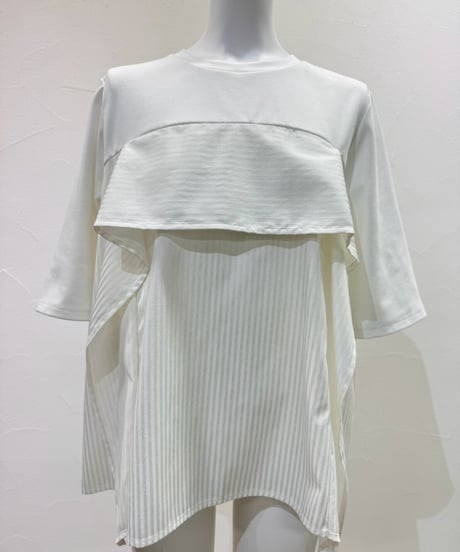 【cyan_tokyo】　ご予約 サッカーストライプコンビTOPS