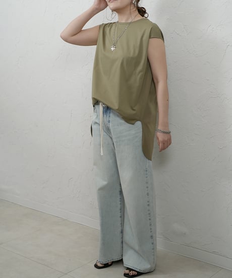 Frenchsleeve top【khakiラスト1点】