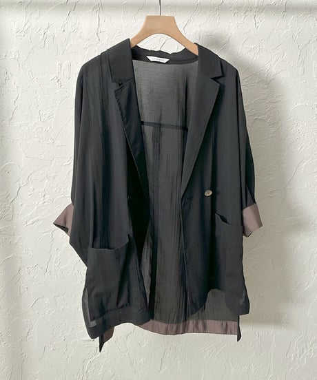 Sheer dolman jacket【grayラスト1点】