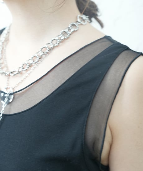 ご予約　再再再販！sheer switching tank
