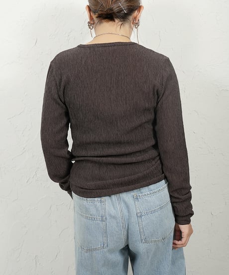 Karl Mayer　boat neck pullover【white,blackラスト2点】