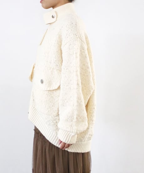 【TORRAZZO DONNA】ご予約　Big Pocket Knit Blouzon