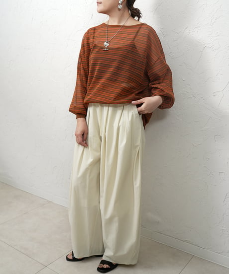 Sheer border knit【残り僅か！】