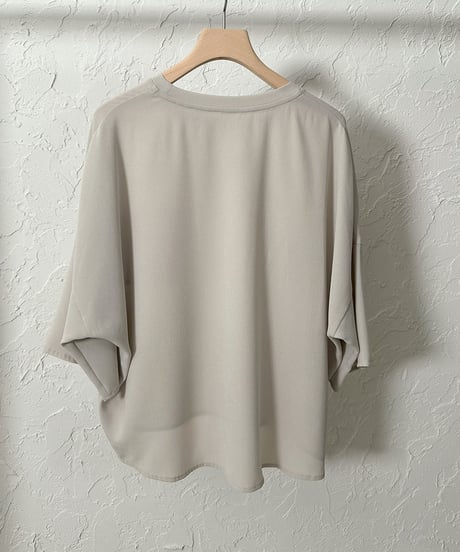 Powder georgette halfsleeve pullover【ラスト1点】