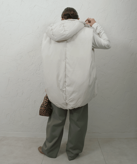 2way hoodie  down vest