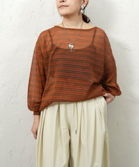 Sheer border knit【ラスト2点】